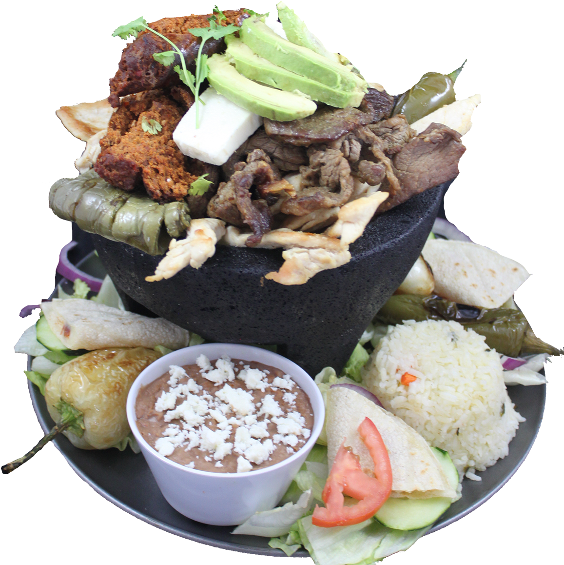 Molcajete Vivia Mex - White Rice (1200x1173), Png Download
