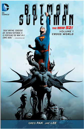 Batman/superman Volume - Batman/superman Vol. 1: Cross World (the New 52) (600x600), Png Download