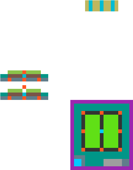 Minecraft Green House Layout - Cross (1200x1200), Png Download