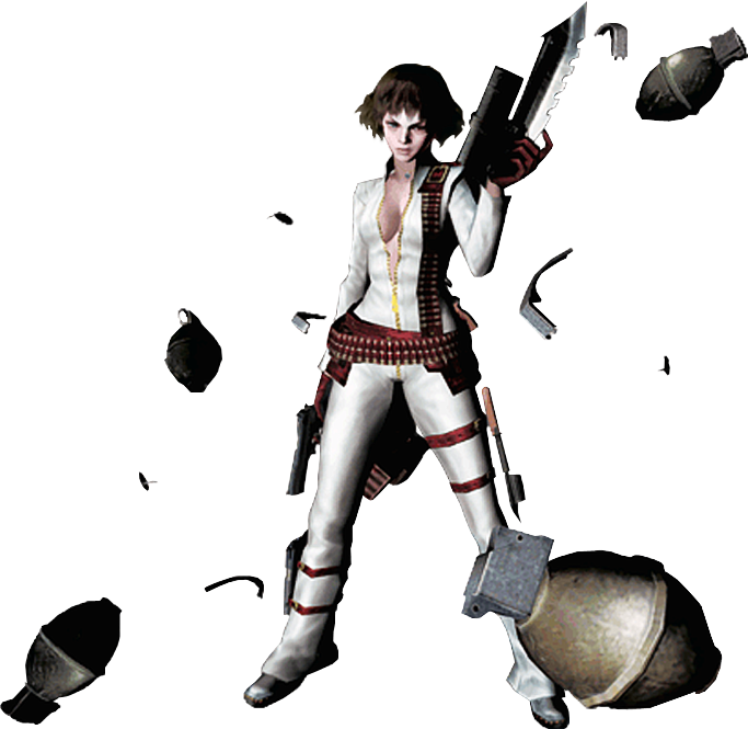 Png - Lady Devil May Cry (683x665), Png Download