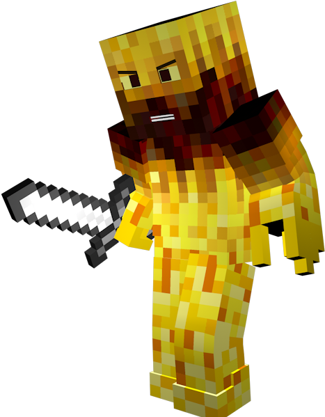 Super2 - Blaze Minecraft Skin (800x600), Png Download