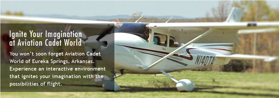 Make Aviation Cadet World Your Destination In The Ozarks - Cessna 172 (1000x401), Png Download