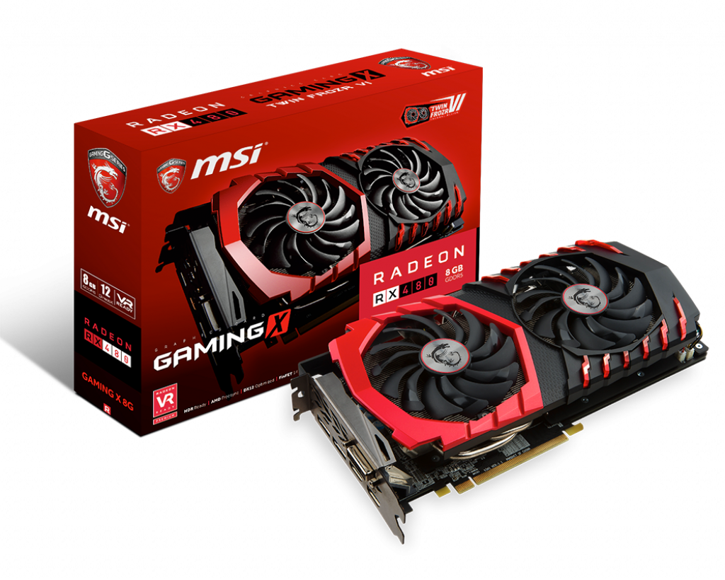 Support For Radeon Rx 480 Gaming X 8g (1024x820), Png Download