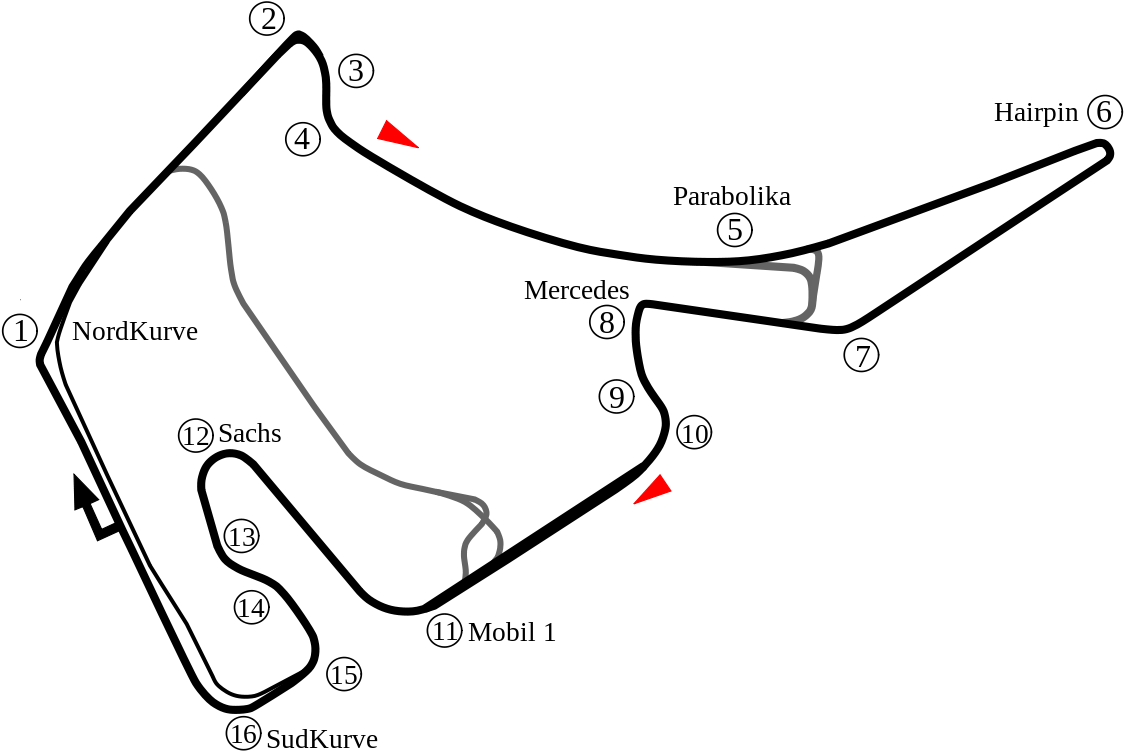 Circuit Layout Hockenheimring - Real Racing 3 Circuit Maps (800x566), Png Download