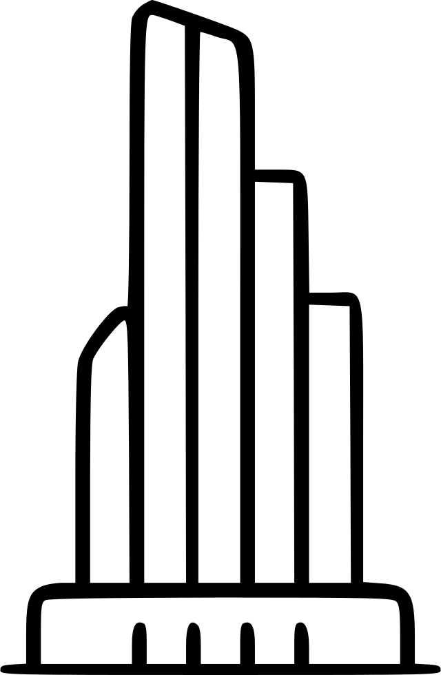 Skyscraper Office Building Glass Workplace Tower City - Building (640x980), Png Download