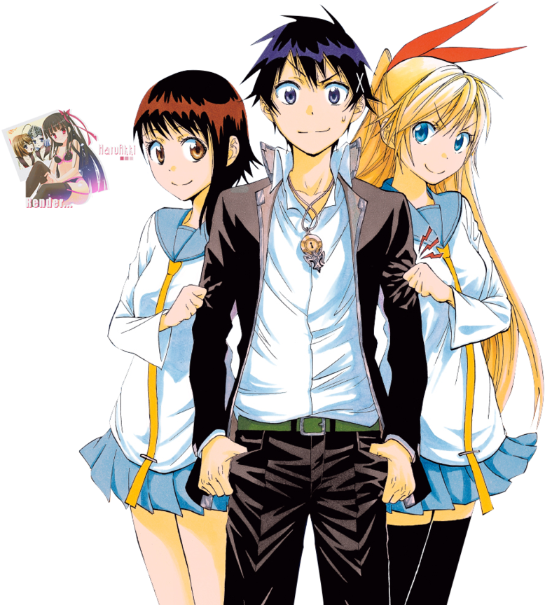 Nisekoi Png - Nisekoi 01 By Naoshi Komi (900x902), Png Download
