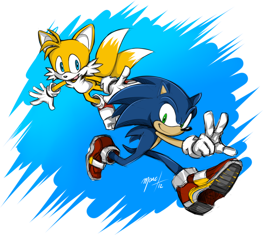 Sonic Y Tails - Sonic Y Tails Png (900x806), Png Download