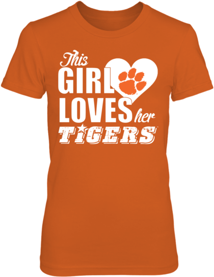 This Girl Loves Her Clemson Tigers Shirt - Ezekiel Elliott Feed Me Shirt (600x600), Png Download