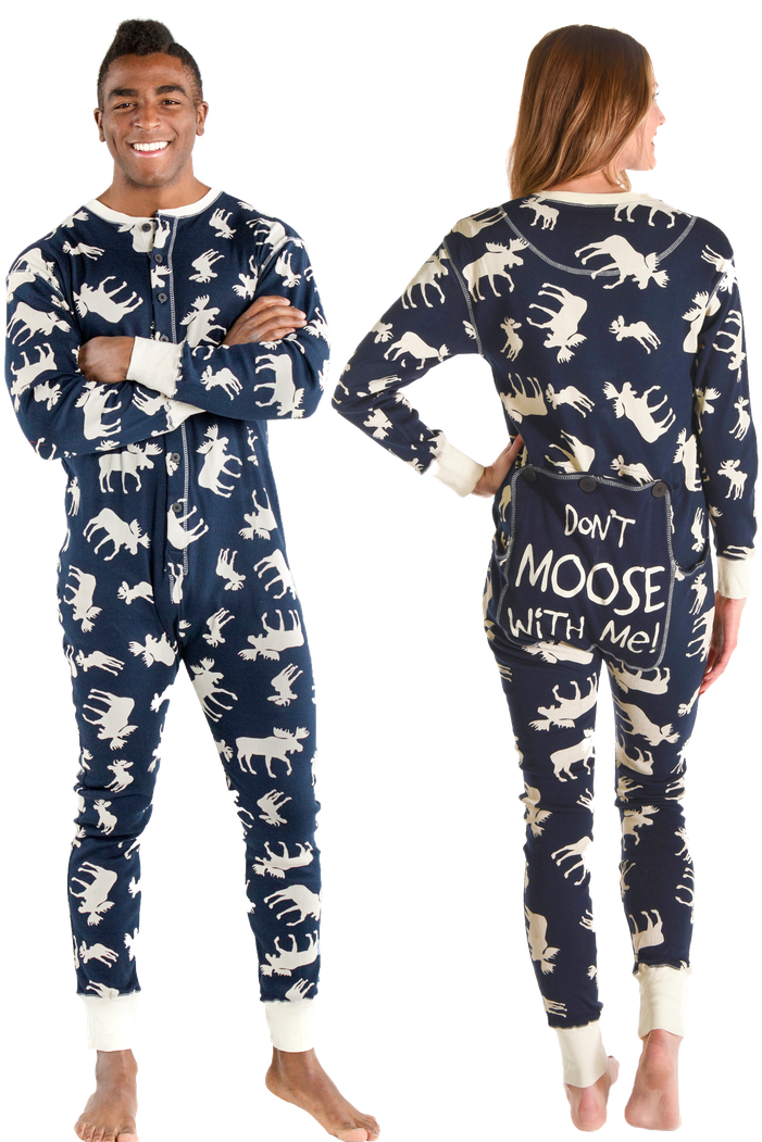 Classic Moose Blue - Piżamy Damskie Z Batmana (863x1050), Png Download