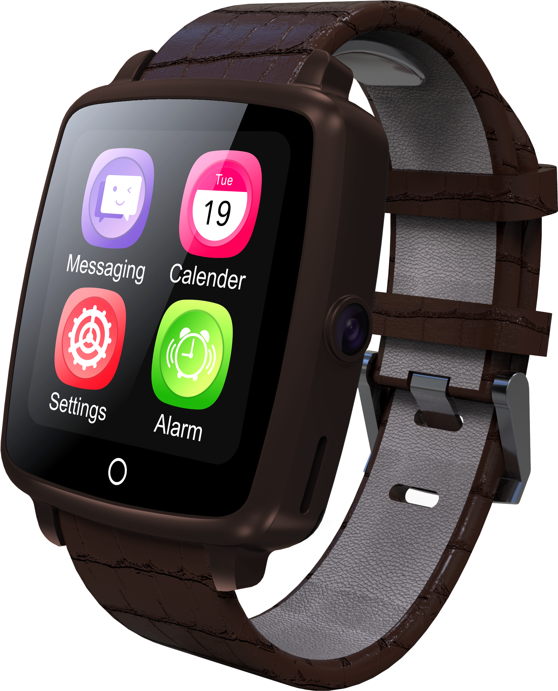 Getiit Mate Plus Gsm Smart Watch Brown With Warranty - Smart Watch U 11 (2531x2531), Png Download
