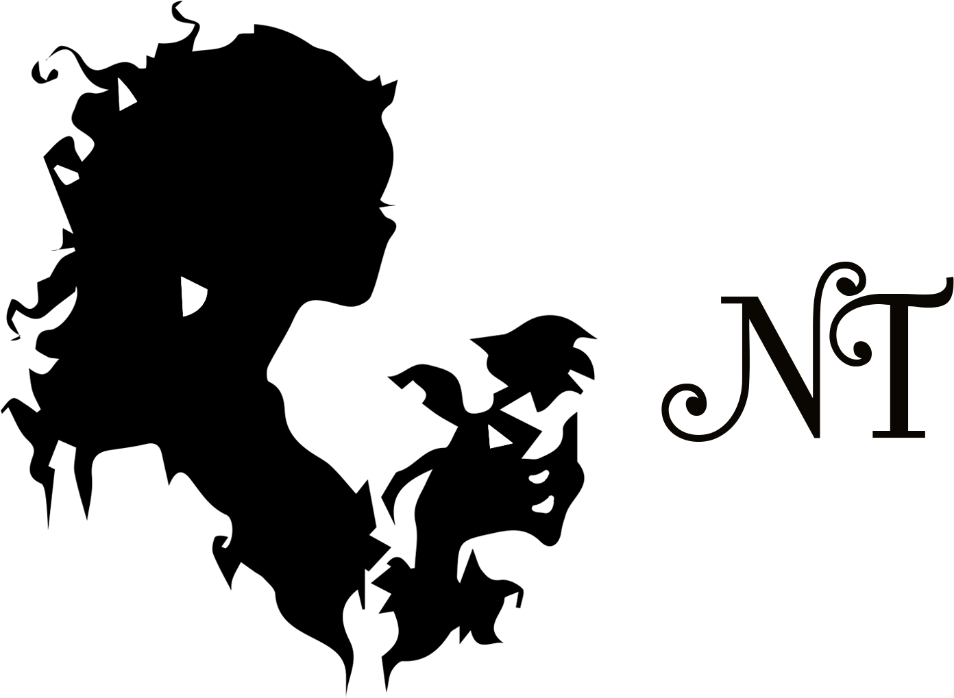 Nyx Tale - Victorian Hair Art Silhouette (1722x1050), Png Download