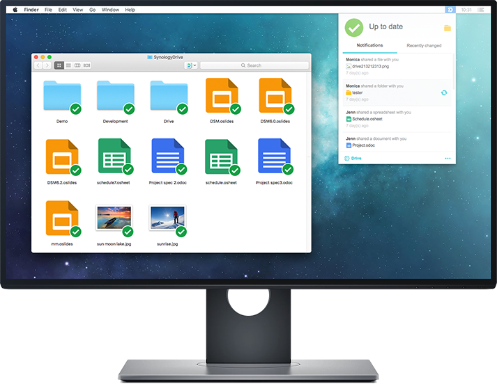 Ensure The Safety Of Your Data With History Versions, - Synology Drive (713x552), Png Download