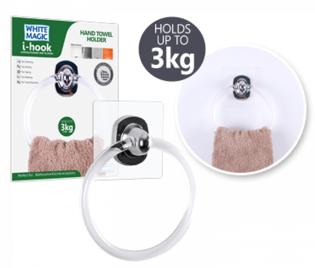 Double Click On Above Image To View Full Picture - White Magic I-hook Hand Towel Holder (1000x1000), Png Download