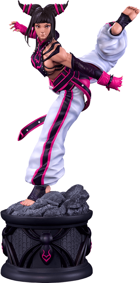 Street Fighter Iv - Juri 1:4 Scale Ultra Statue (480x1000), Png Download
