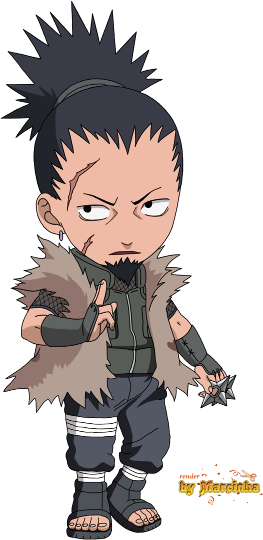 Chibi Shikaku By Marcinha20 - Chibi Naruto Character (676x1183), Png Download