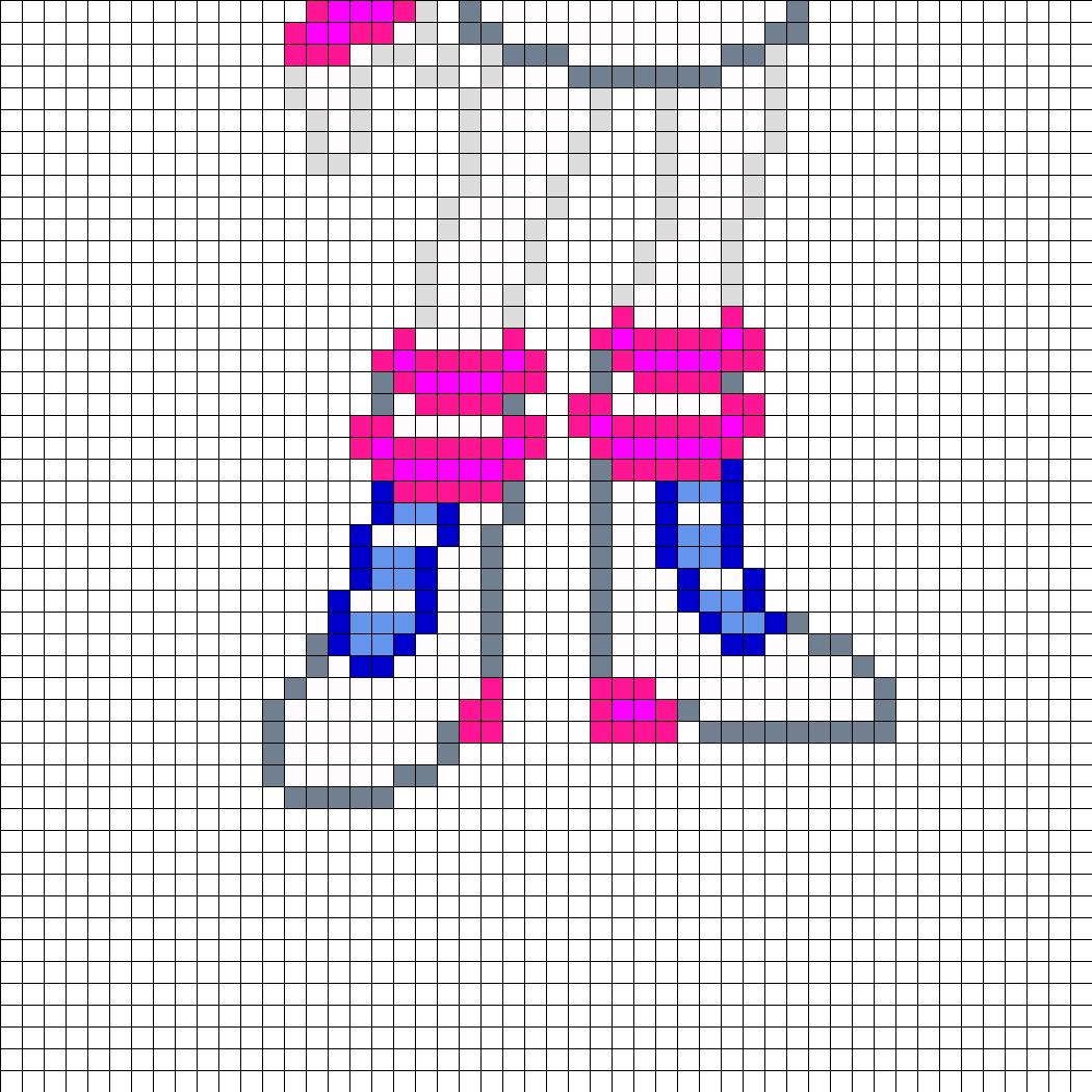 Equestria Girls Vinyl Scratch Part2 Perler Bead Pattern (1050x1050), Png Download