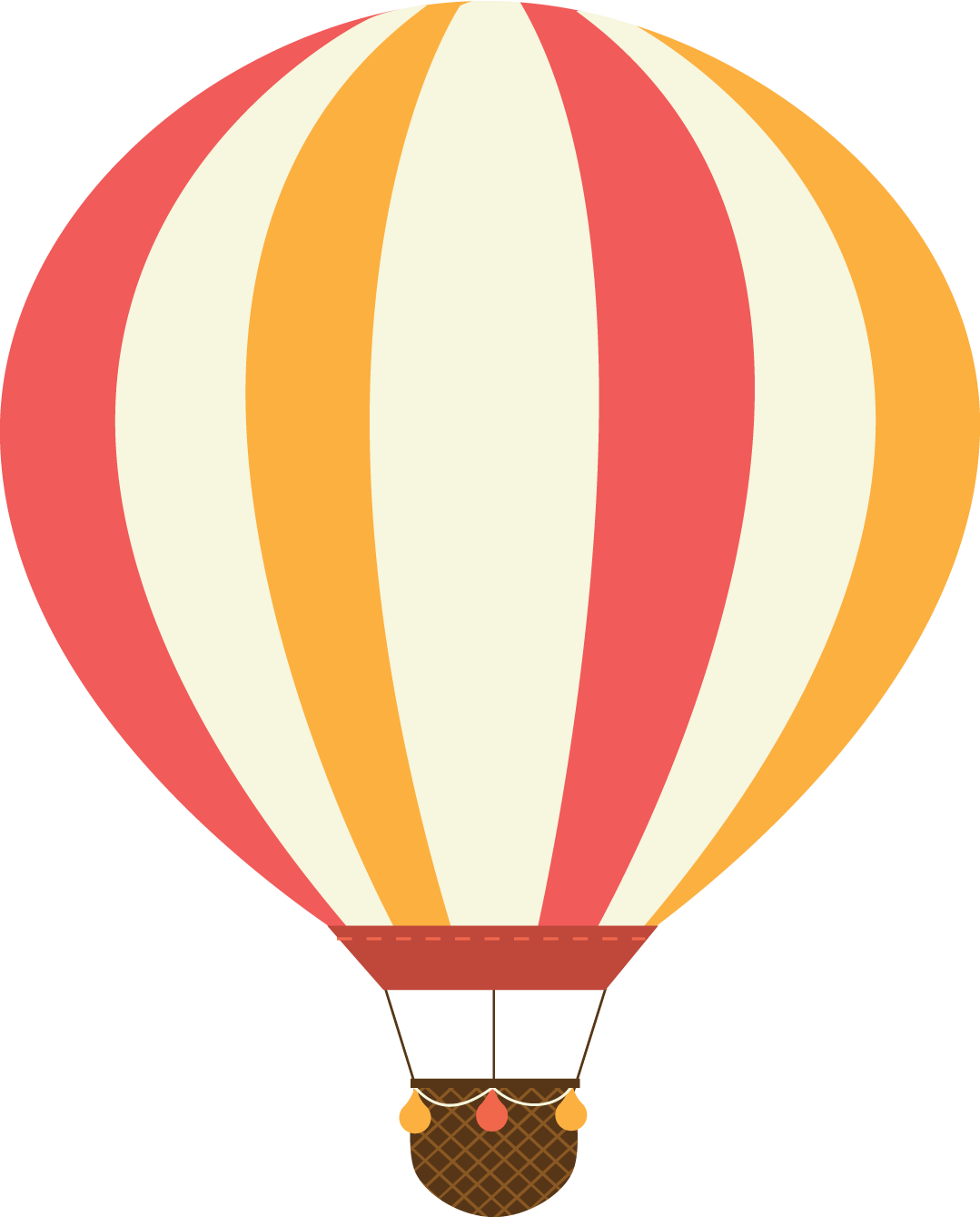 Clip Art Download Clip Hot - Dibujos De Globos Aerostaticos (1079x1339), Png Download