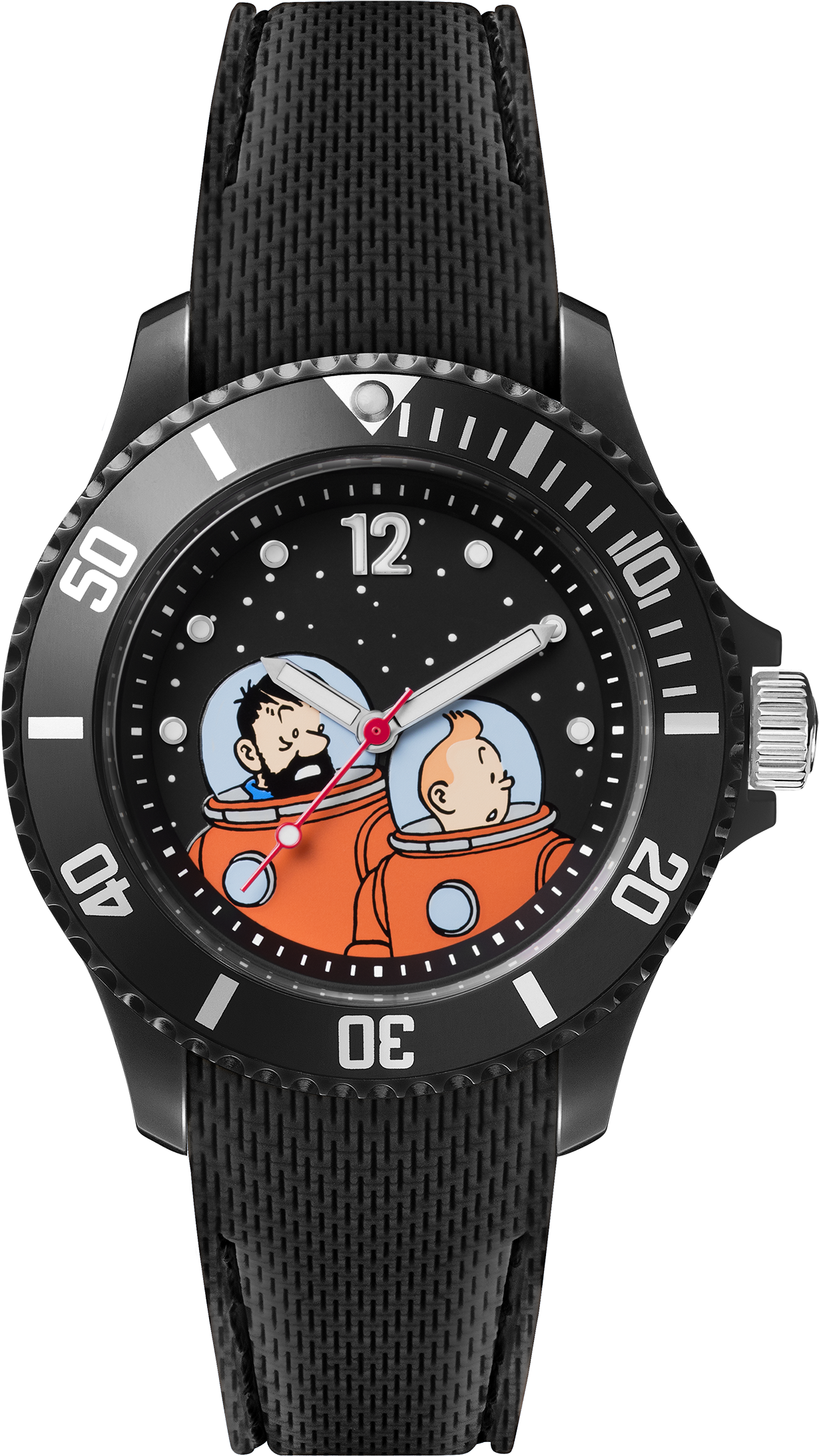 Tintin Lune Haddock - Tintin Watch (1303x2200), Png Download