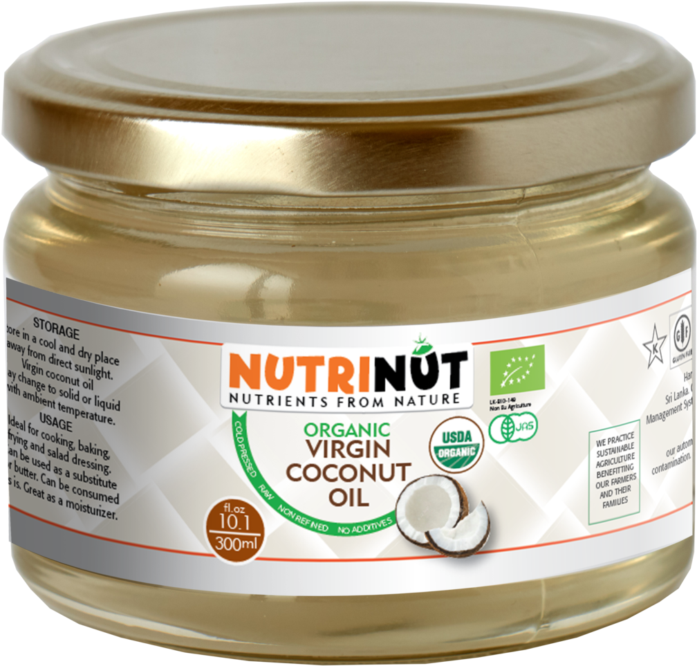 Organic Virgin Coconut Oil - Coconut Oil (1200x1200), Png Download