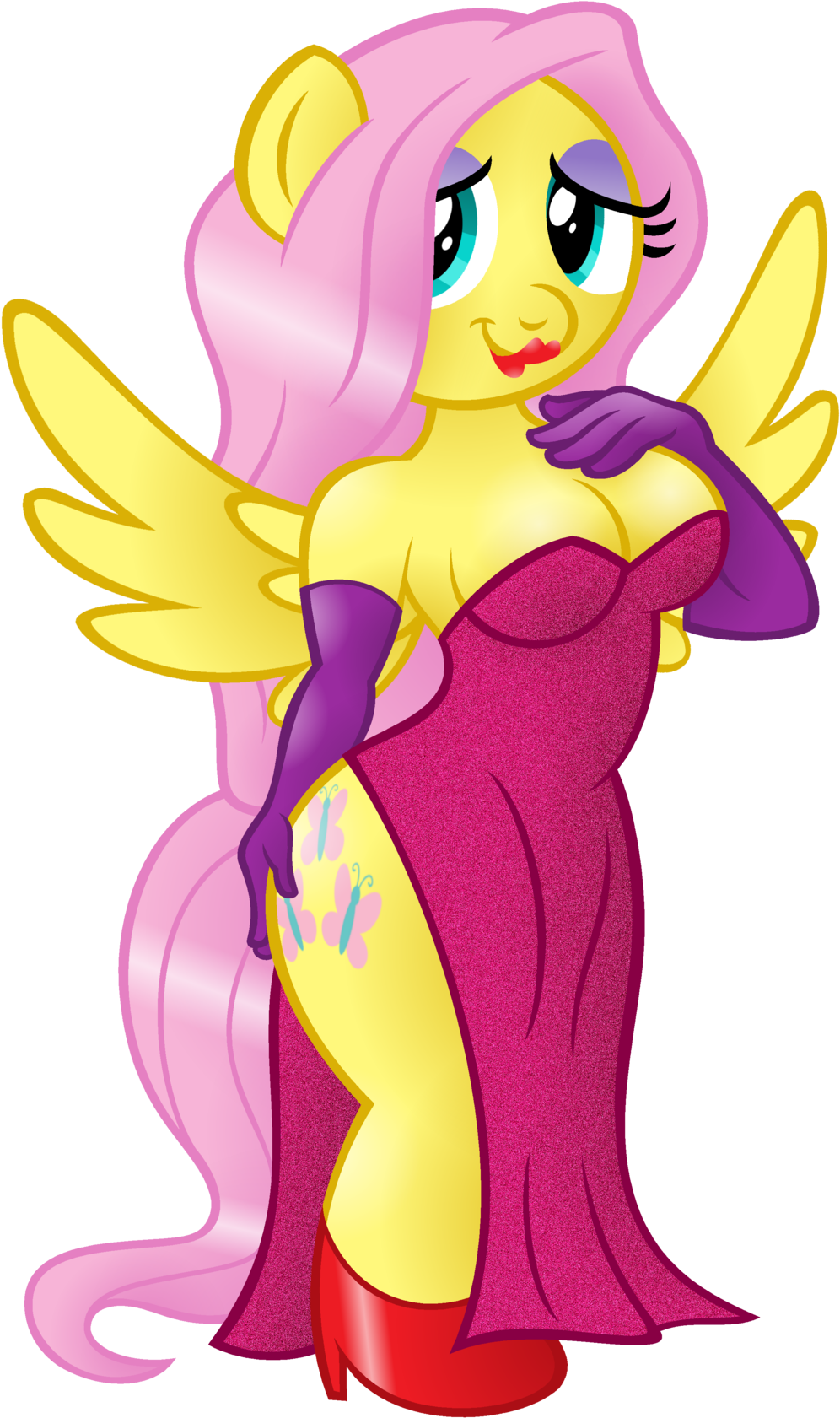 Jessica Rabbit Fan Art - Rainbow Dash As Jessica Rabbit (1024x1751), Png Download