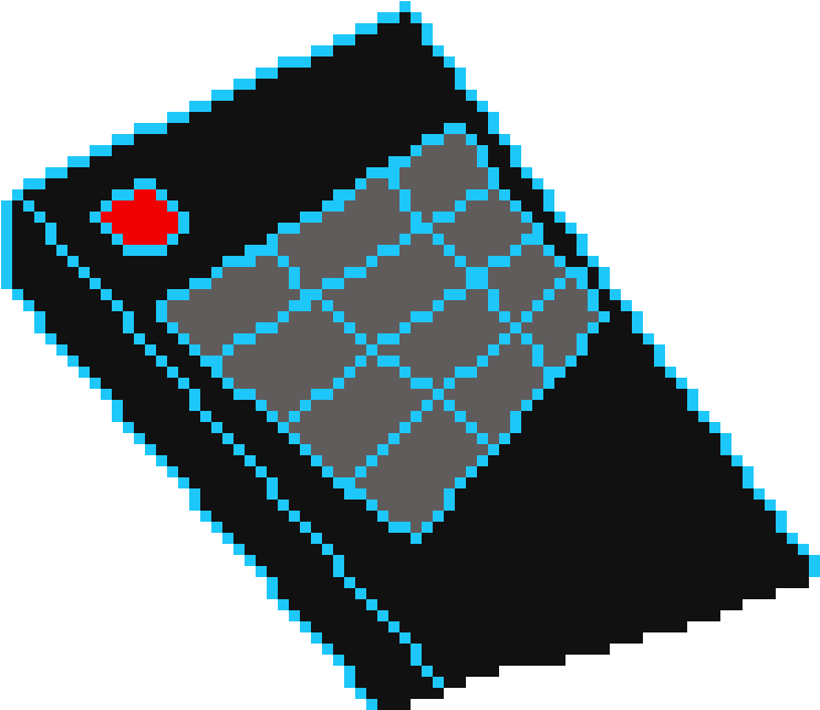 Tv Remote Pixel - Graphic Design (980x720), Png Download