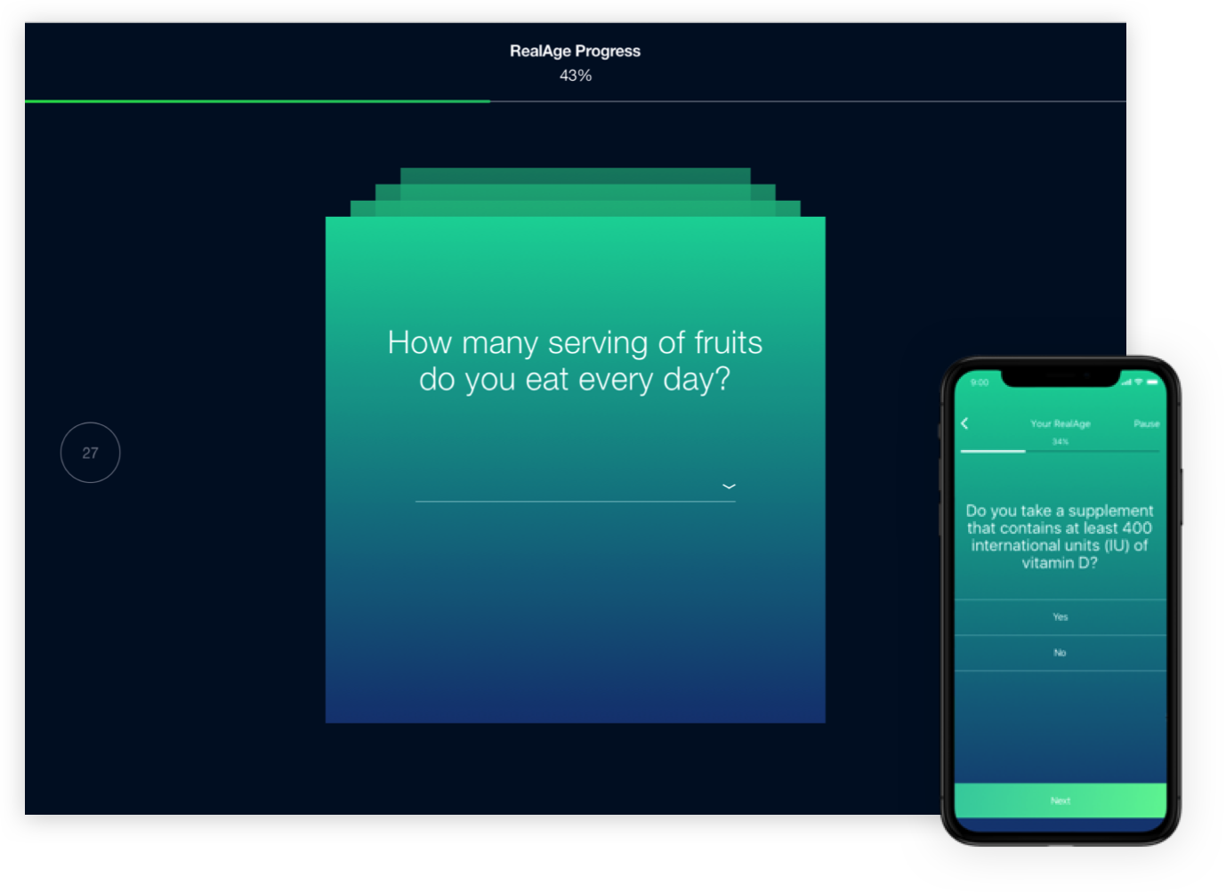 Taken By More Than 43 Million People, Realage Is The - Smartphone (1378x1004), Png Download