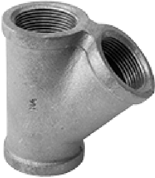 1" Black Malleable Iron 45° Y - 2-1/2" Black Malleable Iron 45 Y (576x576), Png Download