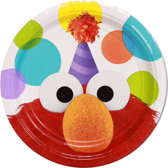 Elmo Lunch Party Plates 8pk - Sesame Street Elmo Value Pack Birthday Party (600x600), Png Download