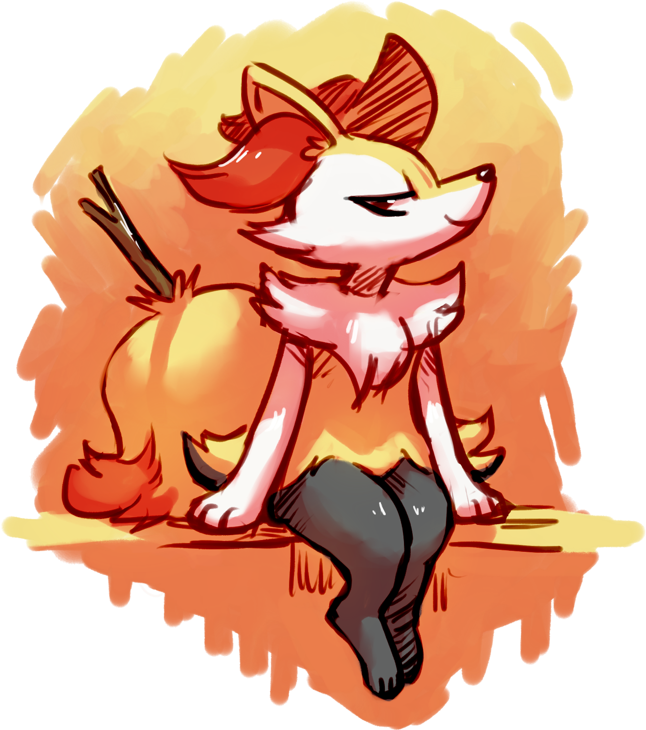 Cartoon Mammal Vertebrate Fictional Character Orange - Drawing (1560x1671), Png Download