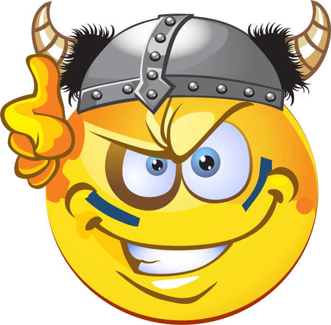 Hotsigns And Decals - Viking Emoji (680x669), Png Download