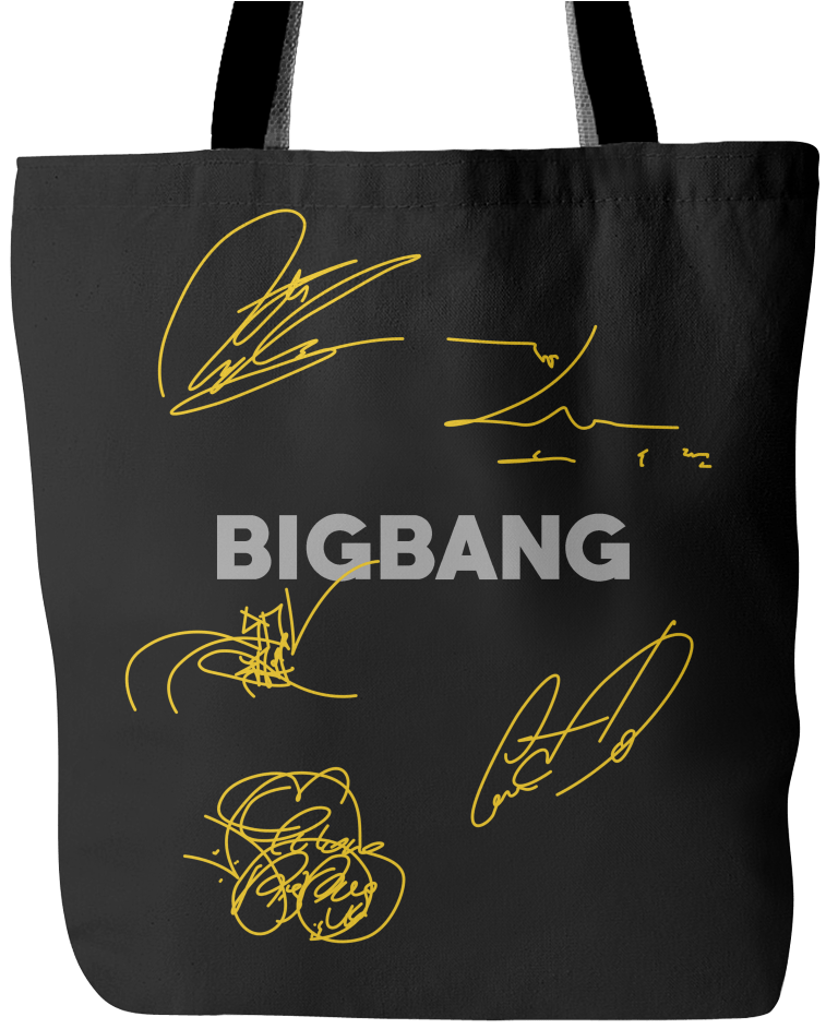 Big Bang "autograph" Vip Bigbang, Tote Bags, Seungri, (1024x1024), Png Download
