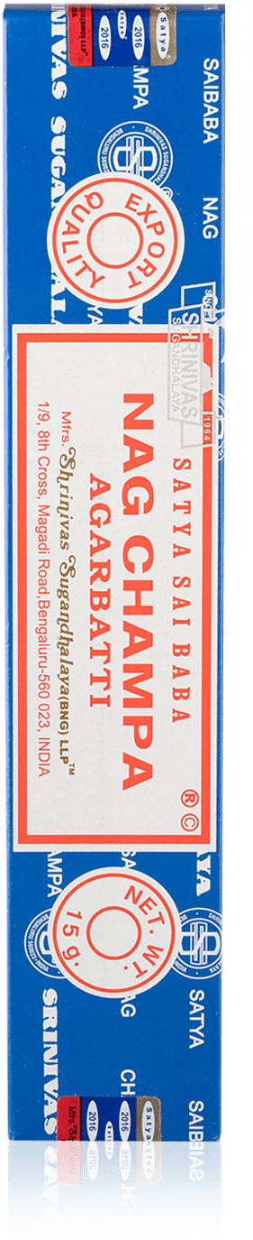 Khadi Satya Sai Baba Nag Champa Incense Sticks - Nag Champa - Satya Incense Sticks (1000x1520), Png Download
