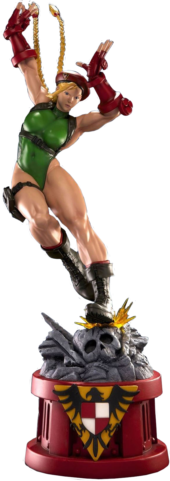 Street - Street Fighter - Cammy 1:4 Scale Statue (579x1631), Png Download