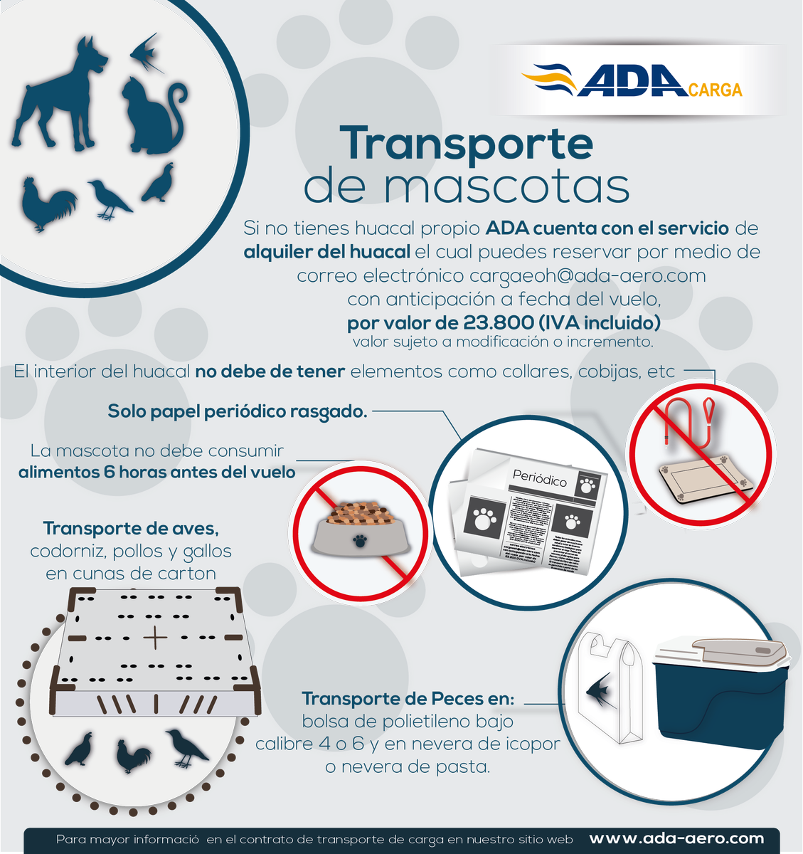 #trasnportedemascotas Si No Tienes Huacal Propio Ada - Aerolínea De Antioquia (1129x1200), Png Download