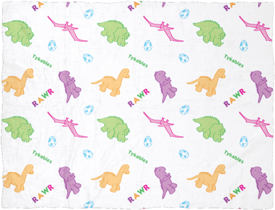 Little Rawr White Fleece Baby Blanket Clearance Blankets - Butterfly (600x600), Png Download