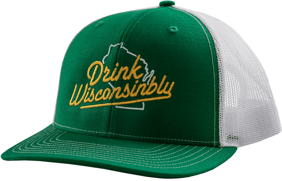 Drink Wisconsinbly Green & White Trucker Hat - Drink Wisconsinbly Wisconsin State Mug In Green | Shopko (1023x1024), Png Download