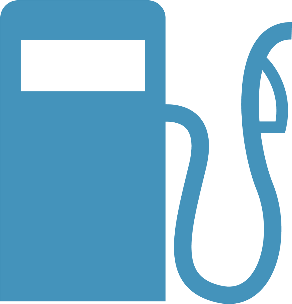 Gas Icon - Gas Station Icon Blue (1000x1000), Png Download