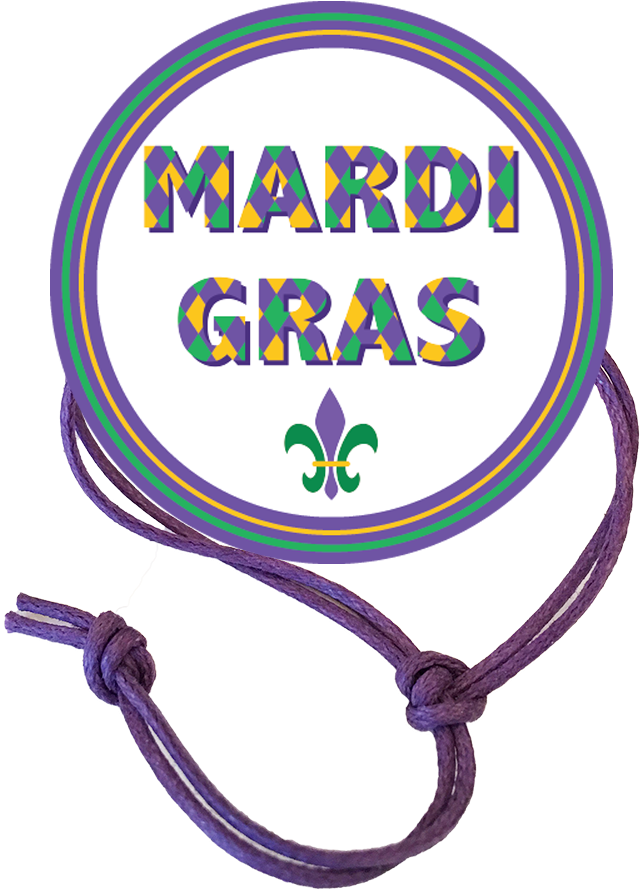 Mardi Gras Napkin Knot - Mardi Gras (1080x1080), Png Download