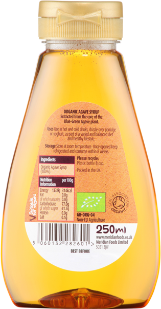 Meridian Organic Squeezy Maple Syrup 250ml (600x600), Png Download