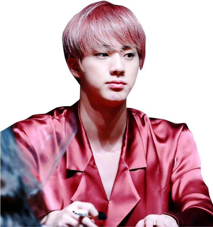 Seokjin Pink Hair Png (700x1048), Png Download