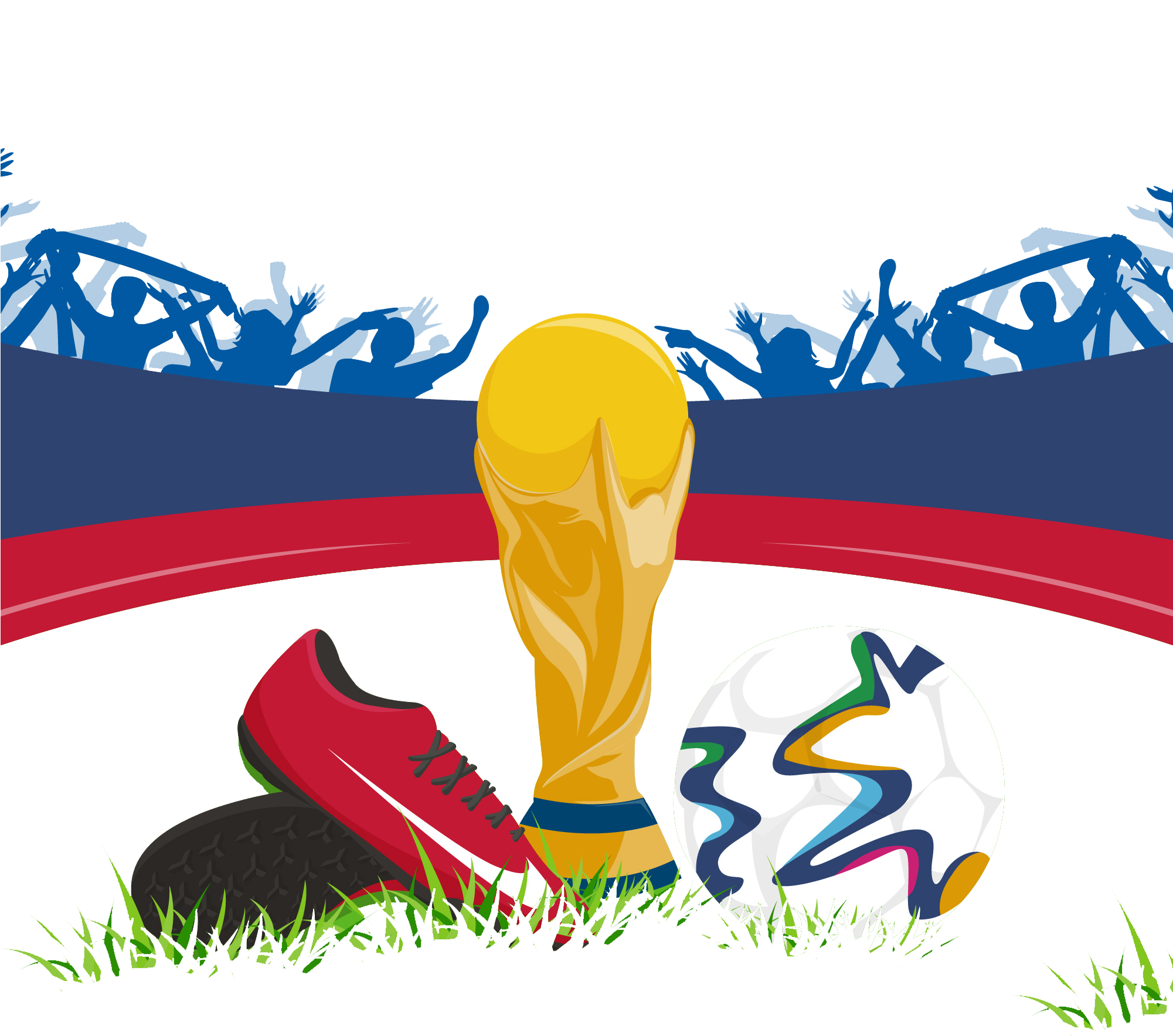 Soccer Field With Spotlights Background Of Euro 2016 - Coupe Du Monde Vecteur (2000x2000), Png Download