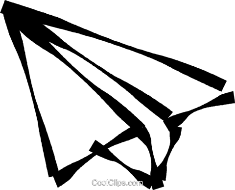 Paper Airplane Drawing At Getdrawings - Clip Art (480x387), Png Download