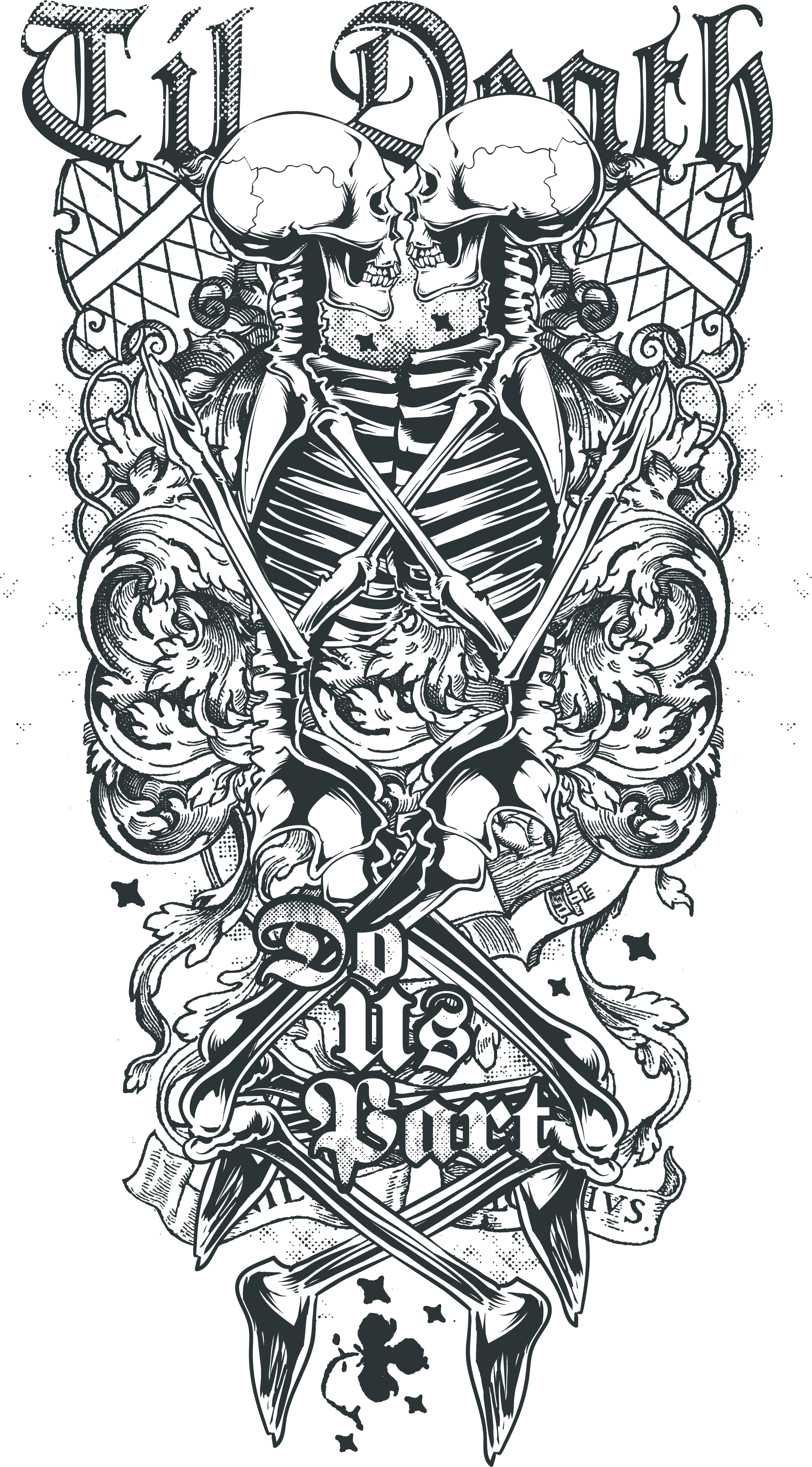 Death Sleeve Tattoo Abziehtattoo Human Skull Symbolism - Skull Sleeve Tattoo Png (1862x3361), Png Download