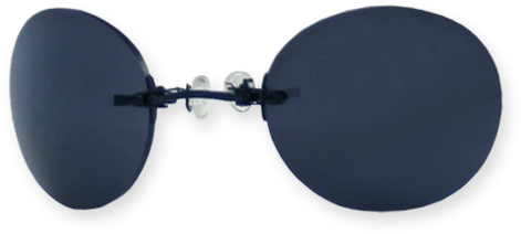 2080 Matrix Morpheus Smoke - Templeless Sunglasses (600x300), Png Download