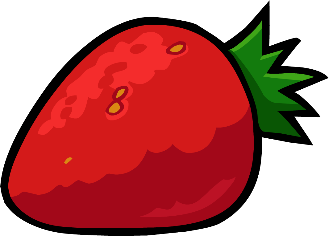 Smoothie Smash Strawberry - Club Penguin Fruit (1066x766), Png Download