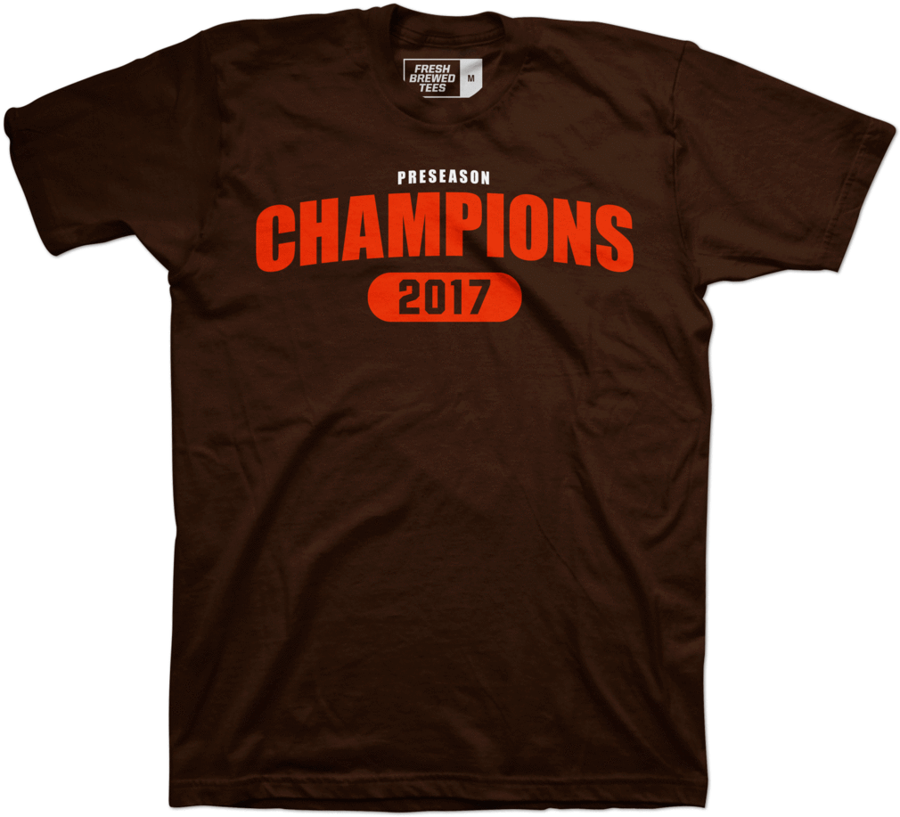 Shirt Proclaiming Cleveland Browns The Champions Of - T-shirt: Jerry Garcia - Hand, 3x3in. (1024x949), Png Download