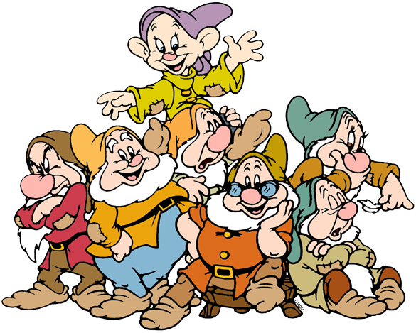 The Seven Dwarfs Clip Art - Seven Dwarfs Disney Clipart (585x469), Png Download