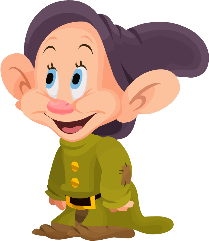 Snow White Seven Dwarfs, Snow White Birthday, Disney - Dopey Dwarfs (890x967), Png Download