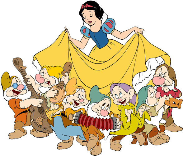 Snow White And The Seven Dwarfs Png Transparent - Snow White And The Seven Dwarfs Clipart (600x508), Png Download
