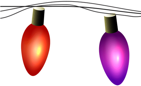 Gold Christmas Lights Png - Fancy Christmas Anxiety (450x300), Png Download